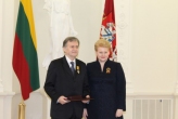Președintele PLR, Ion Hadârcă, decorat de Președintele Lituaniei 